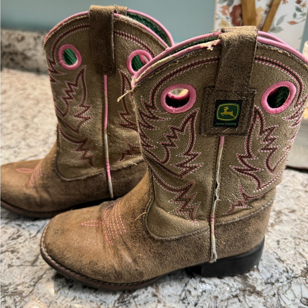 John Deere boots, size 13 girls